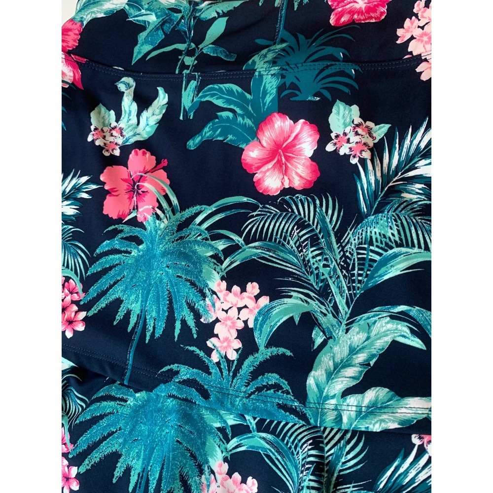 Tommy Bahama Everyday Active Skort Womens XS Navy Tropical Floral UPF 50 Skirt - Picture 8 of 10